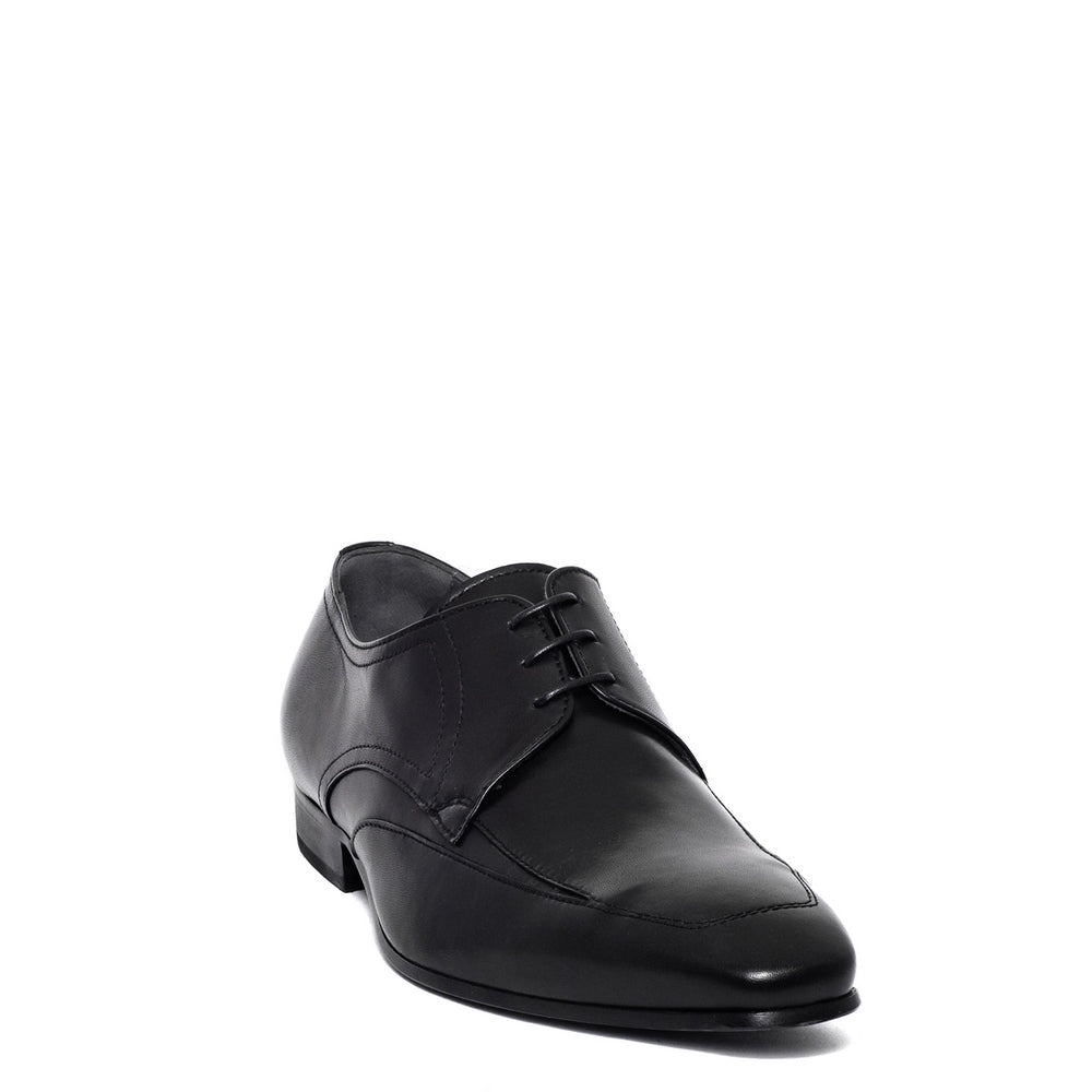 Italian Men Black Leather Shoes #3735