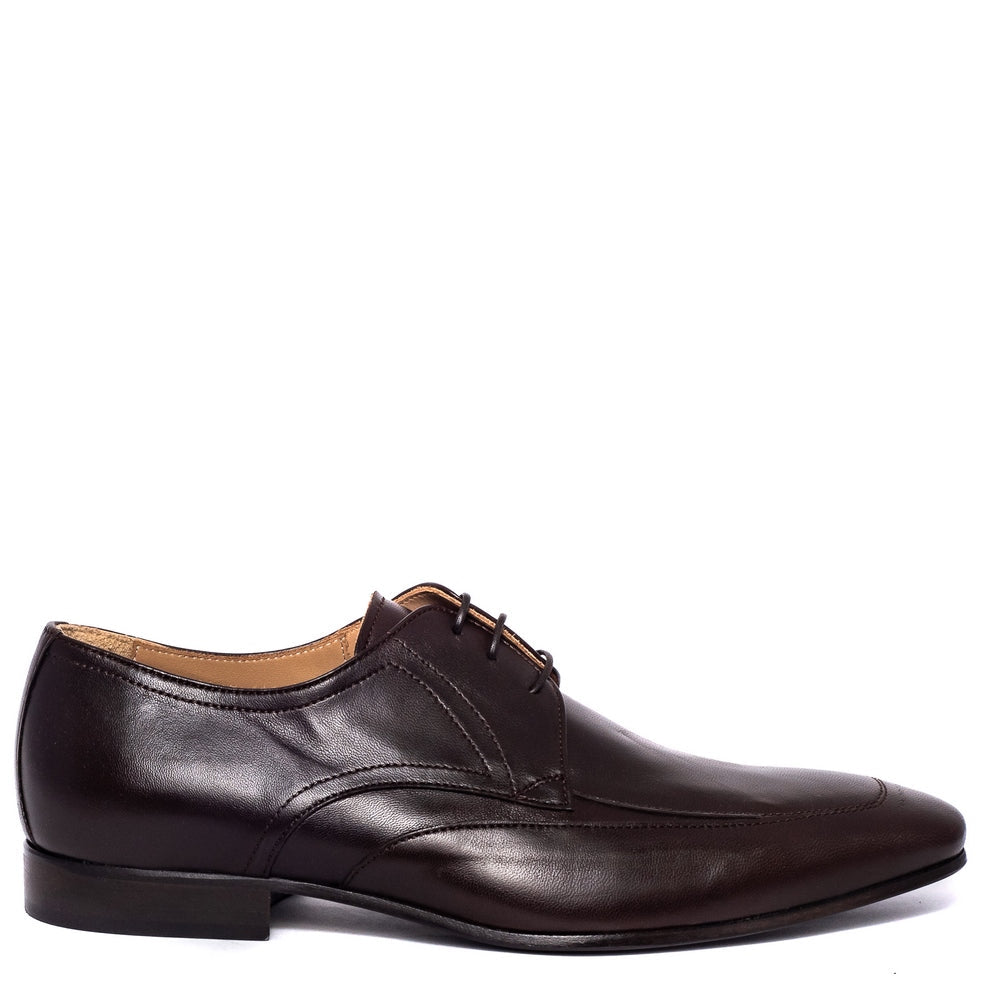 Italian Men Brown Leather Shoes #3736