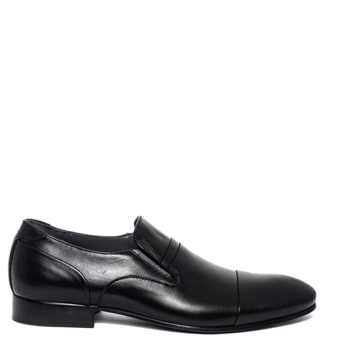 Italian Men Black Leather Shoes #3737