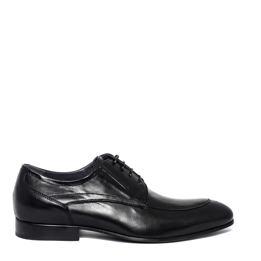 Italian Men Black Leather Shoes #3738