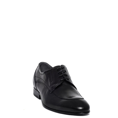 Italian Men Black Leather Shoes #3738