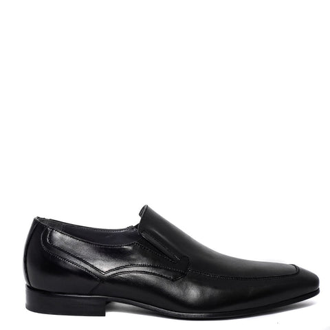 Italian Men Black Leather Shoes #3739