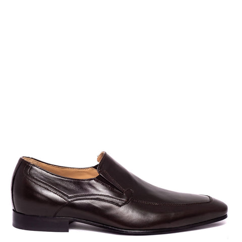 Italian Men Brown Leather Shoes #3740