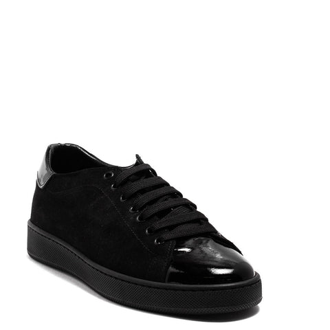 Italian Men Black Vernis Leather Shoes #3762