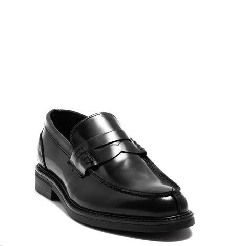 Italian Men Navy Vernis Leather Shoes #3765