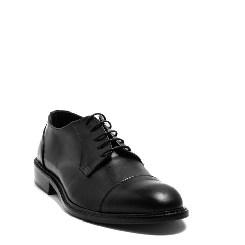 Italian Men Black Leather Shoes #3772