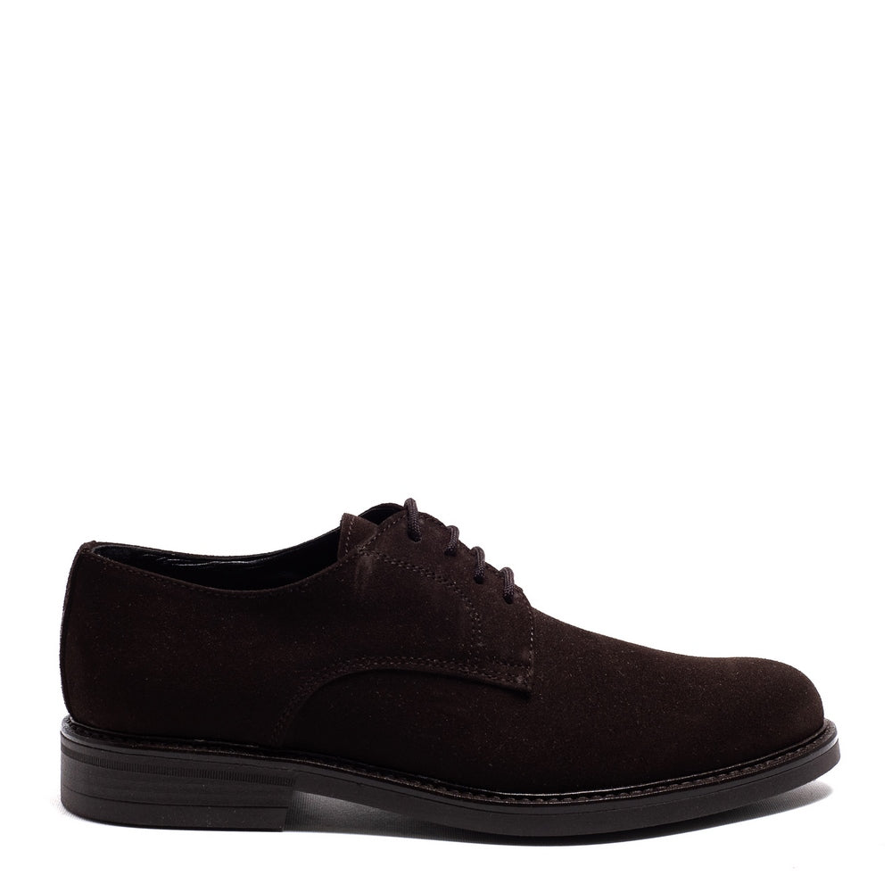 Italian Men Brown Chamois Shoes #3791