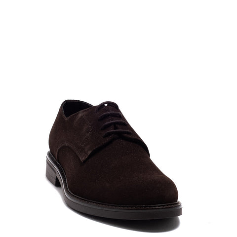 Italian Men Brown Chamois Shoes #3791