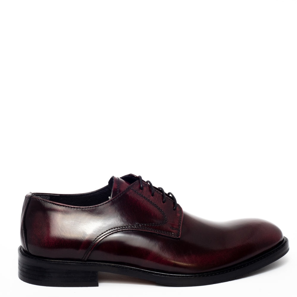 Italian Men Maroon Vernis Leather Shoes #3838