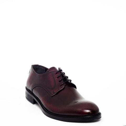 Italian Men Maroon Vernis Leather Shoes #3838