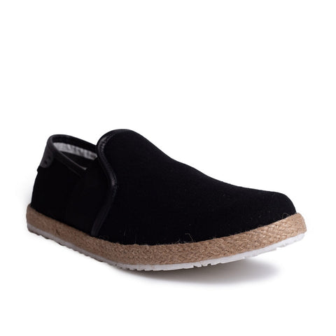 Turkish Men BlackCloth Espadrilles #3859