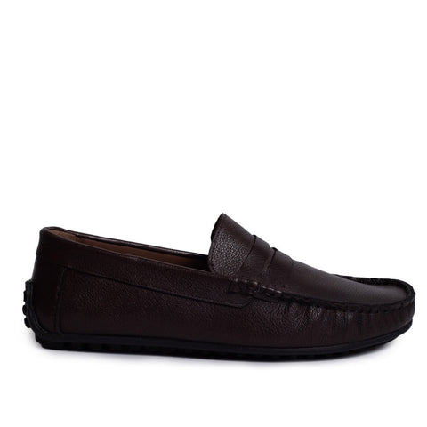 Turkish Men Brown Leather Espadrilles #3871