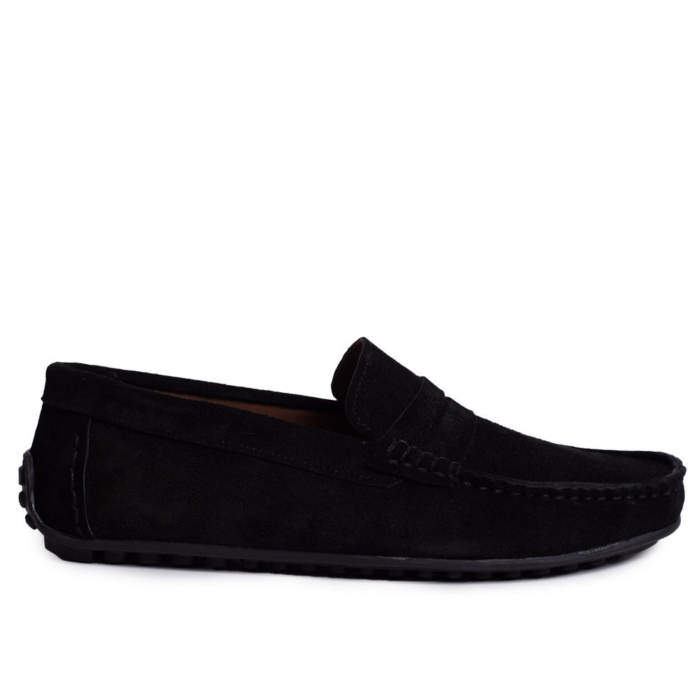 Turkish Men Black Chamois Espadrilles #3877