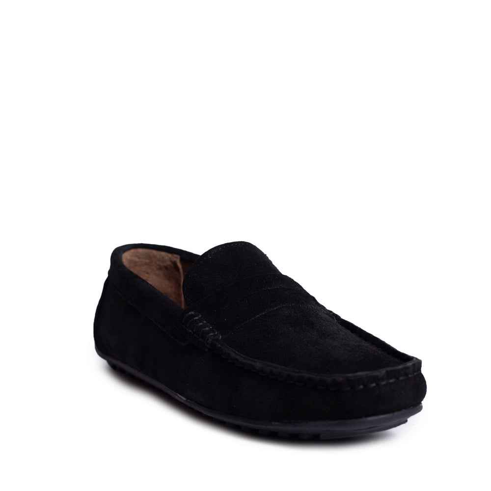 Turkish Men Black Chamois Espadrilles #3877