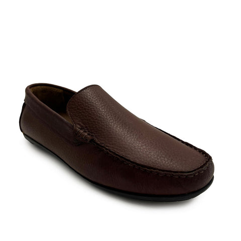 Turkish Men Brown Leather Espadrilles #3925