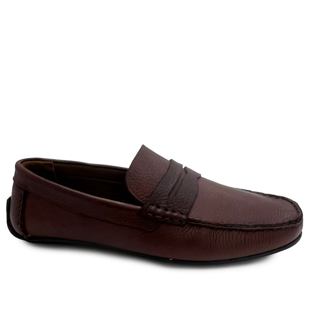 Turkish Men Brown Leather Espadrilles #3927