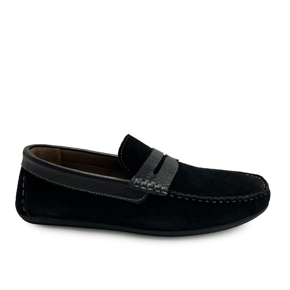 Turkish Men Black Leather * Chamois Espadrilles #3932