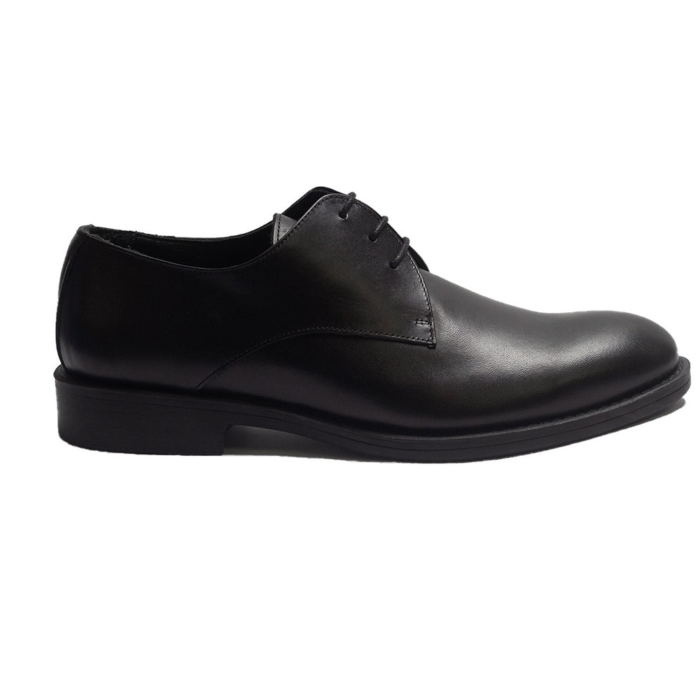 Men Black Leather Shoes #3947