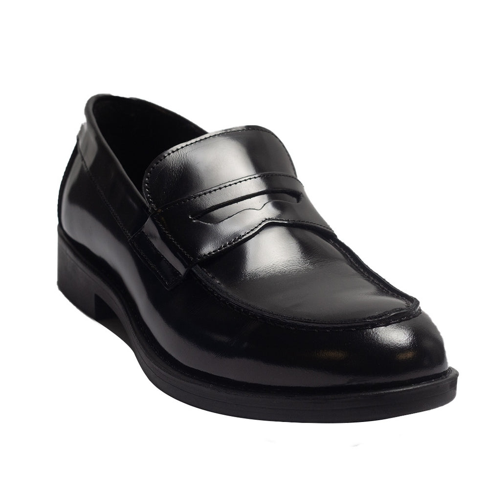 Men Black Vernis Leather Shoes #3953