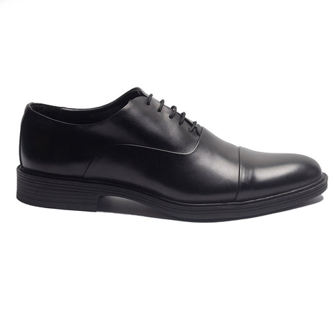 Men Black Leather Shoes #3957