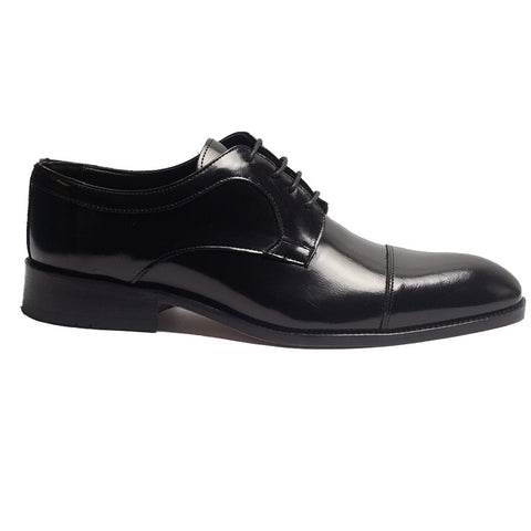 Men Black Vernis Leather Shoes #3961