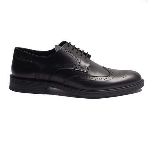 Men Black Leather Shoes #3967