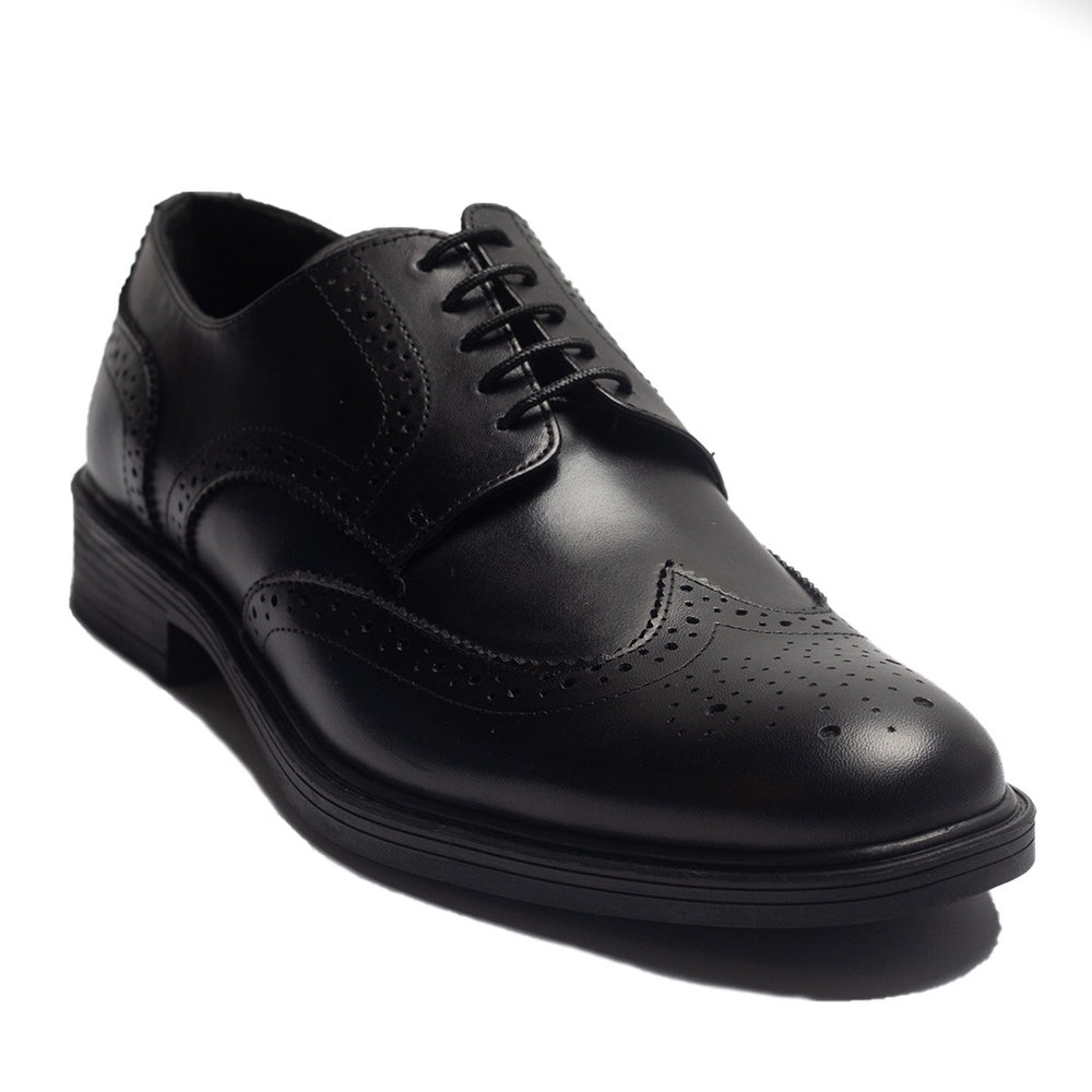 Men Black Leather Shoes #3967