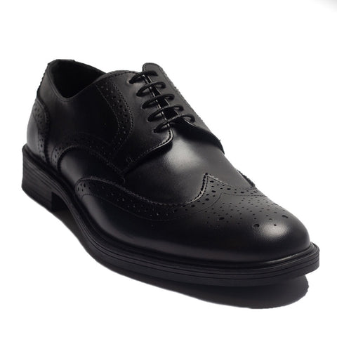 Men Black Leather Shoes #3967