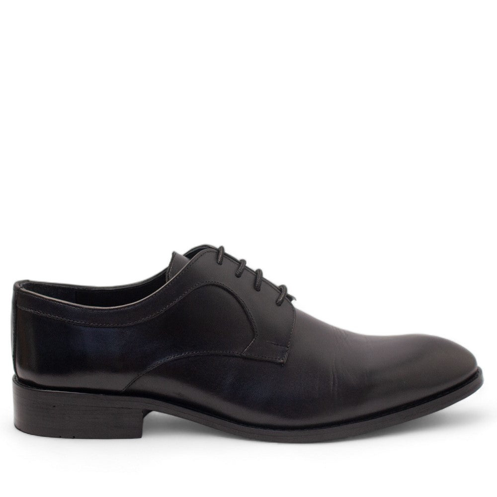 Men Black Leather Shoes #3973