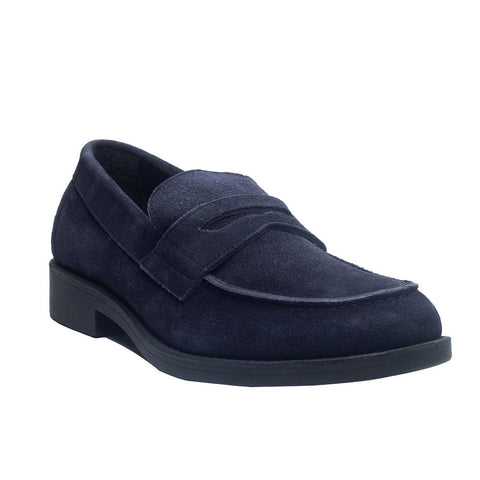 Men Navy Chamois Shoes #3977