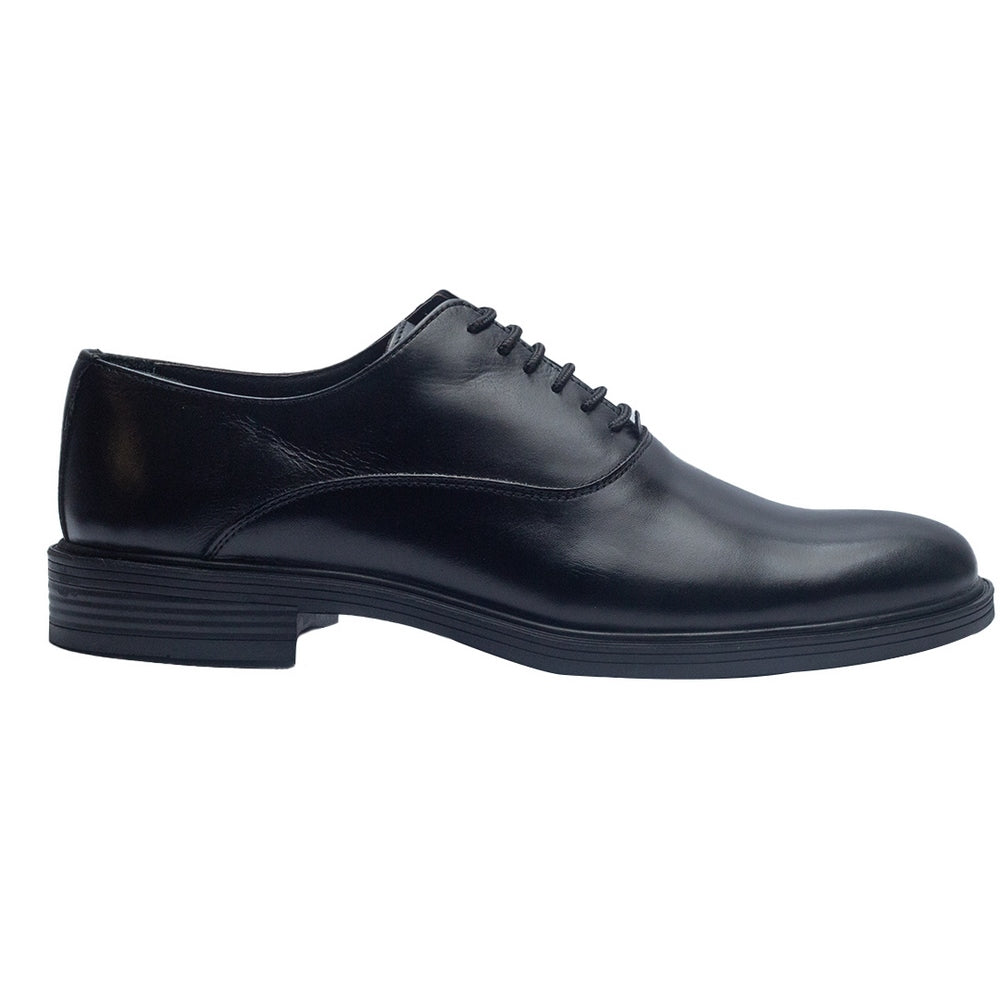 Men Black Leather Shoes #3980