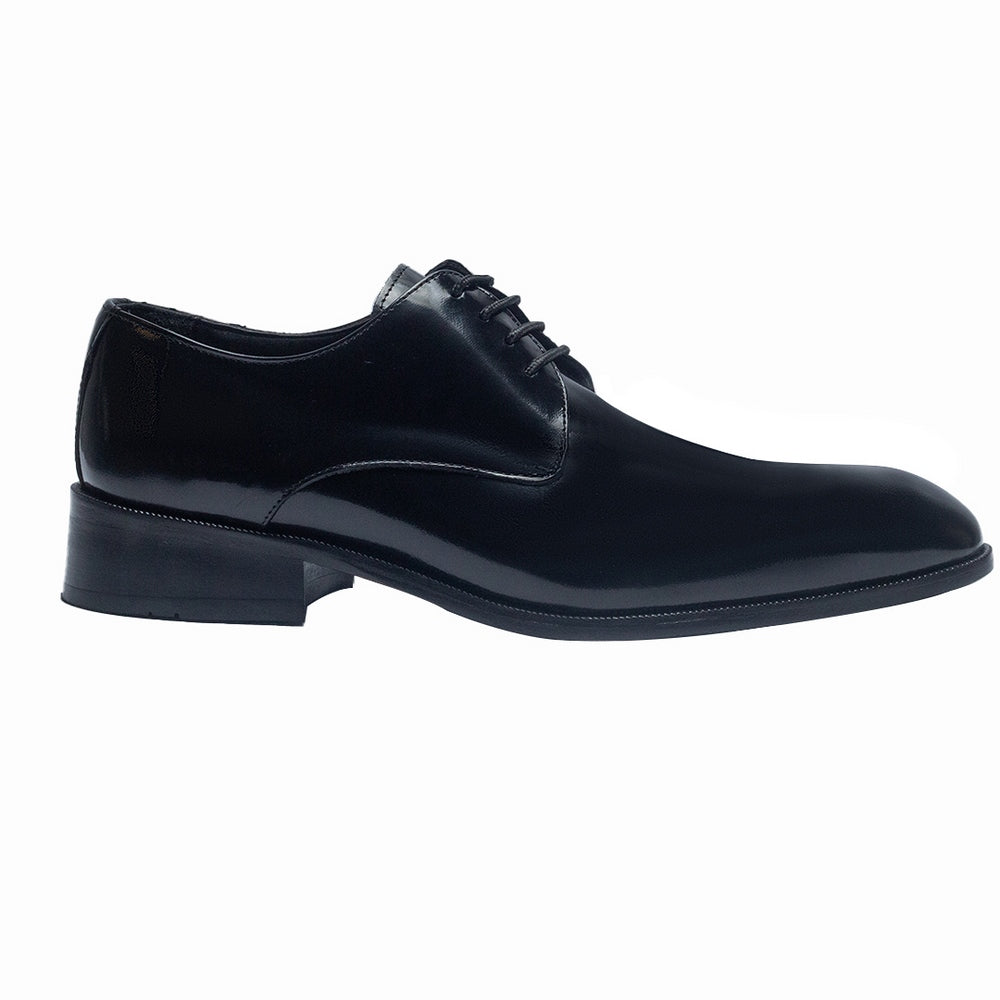 Men Black Vernis Leather Shoes #3981