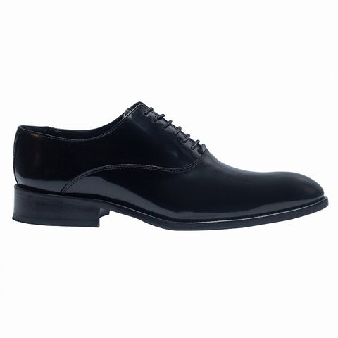 Men Black Vernis Leather Shoes #3982