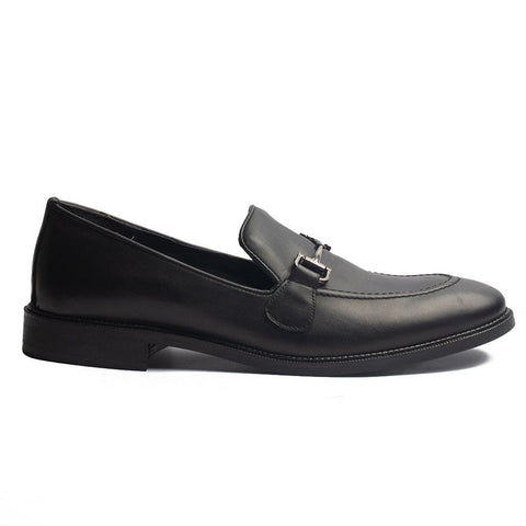 Men Black Leather Shoes #4017