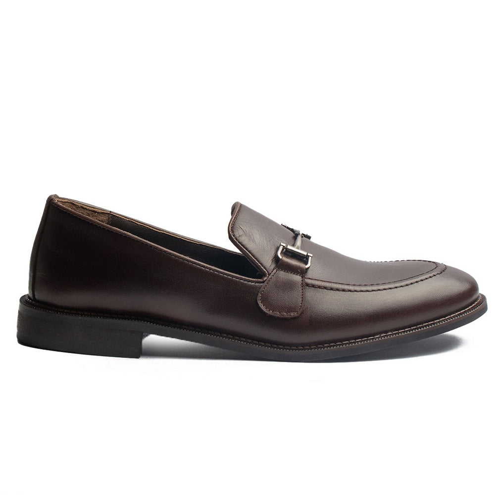 Men Brown Leather Shoes #4018