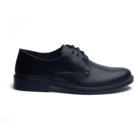 Italian Men Black Leather Shoes #4029