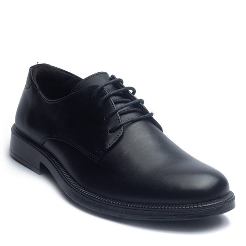 Italian Men Black Leather Shoes #4029