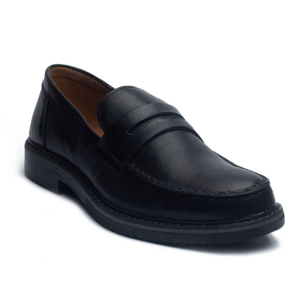 Italian Men Black Leather Shoes #4040