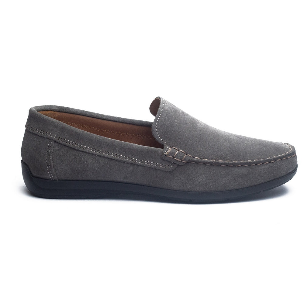 Italian Men Grey Chamois Espadrilles #4045