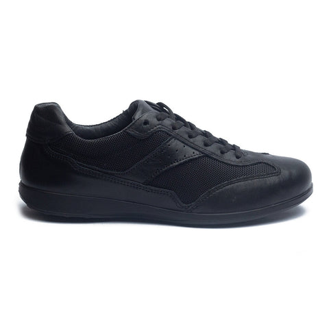Italian Men Black Leather Shoes #4051