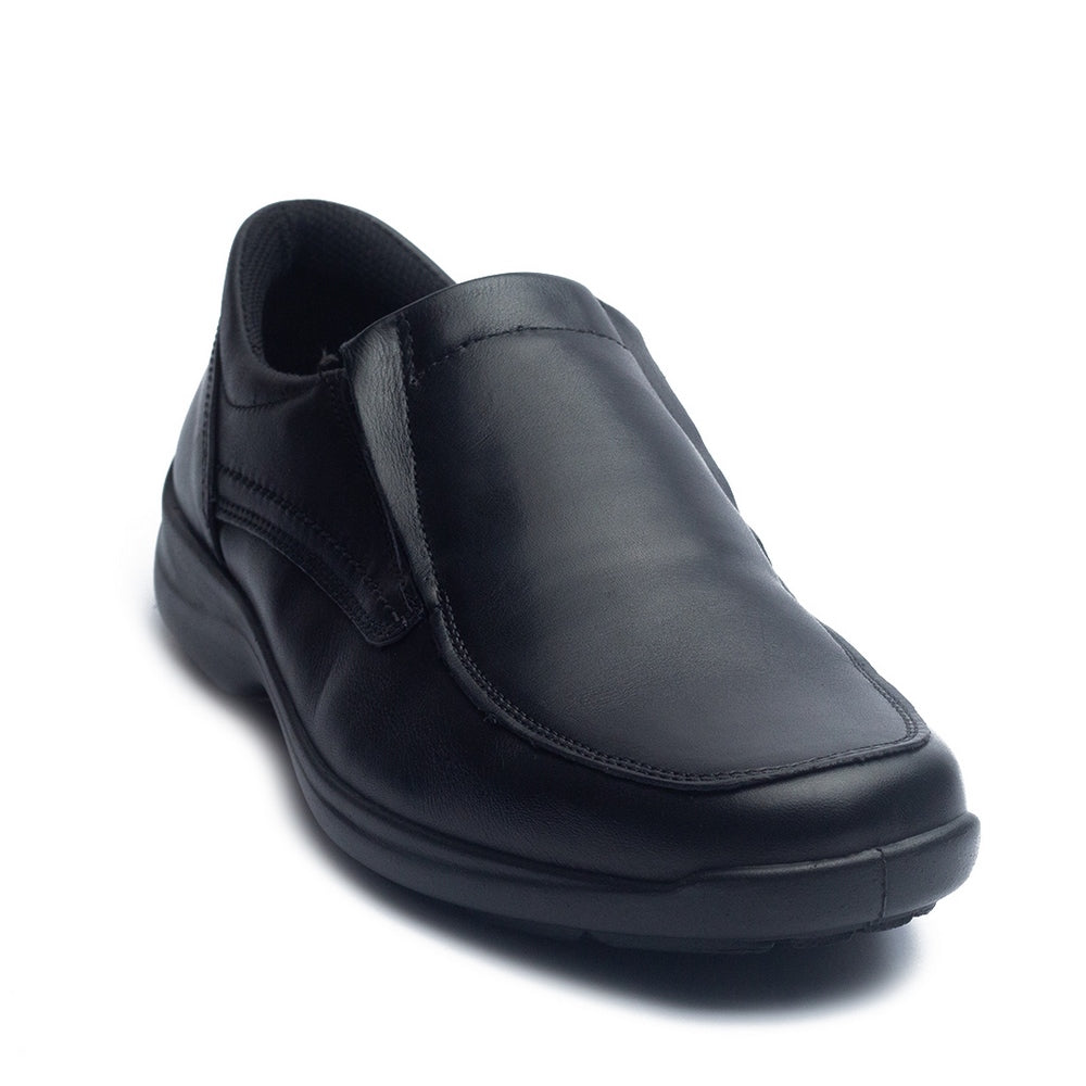 Italian Men Black Leather Shoes #4052