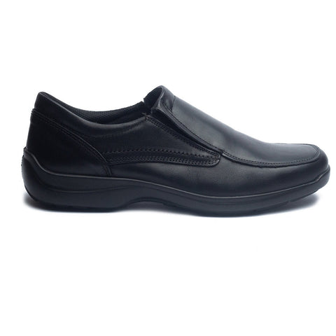 Italian Men Black Leather Shoes #4052