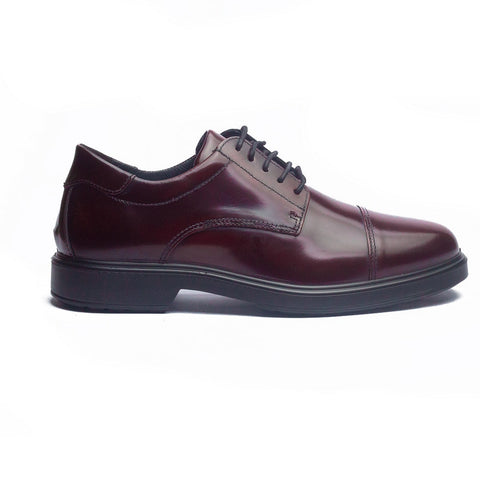 Italian Men Maroon Leather Shoes #4097