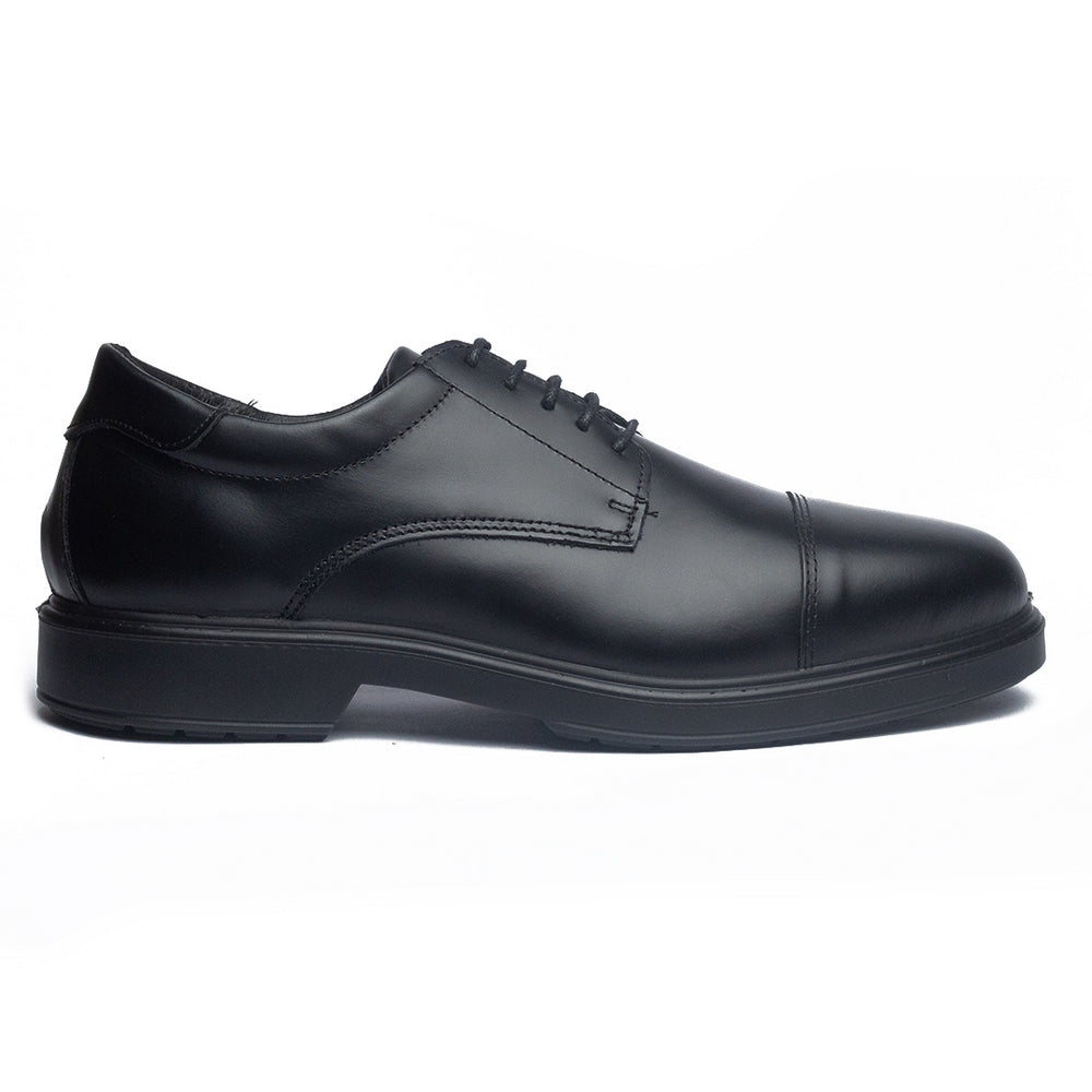 Italian Men Black Leather Shoes #4098