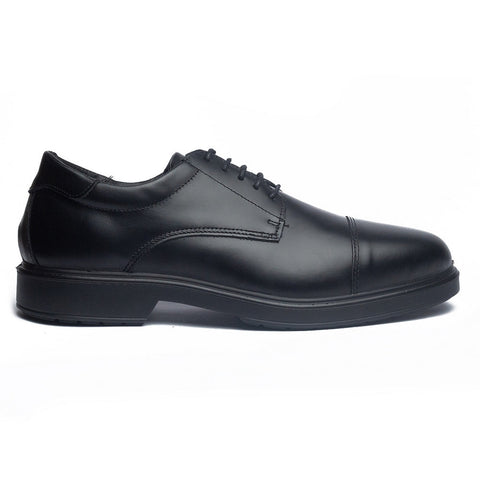 Italian Men Black Leather Shoes #4098