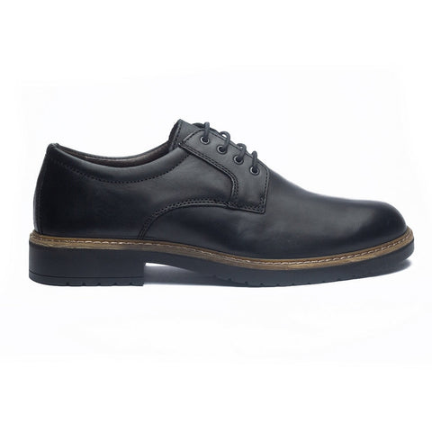 Italian Men Black Leather Shoes #4099