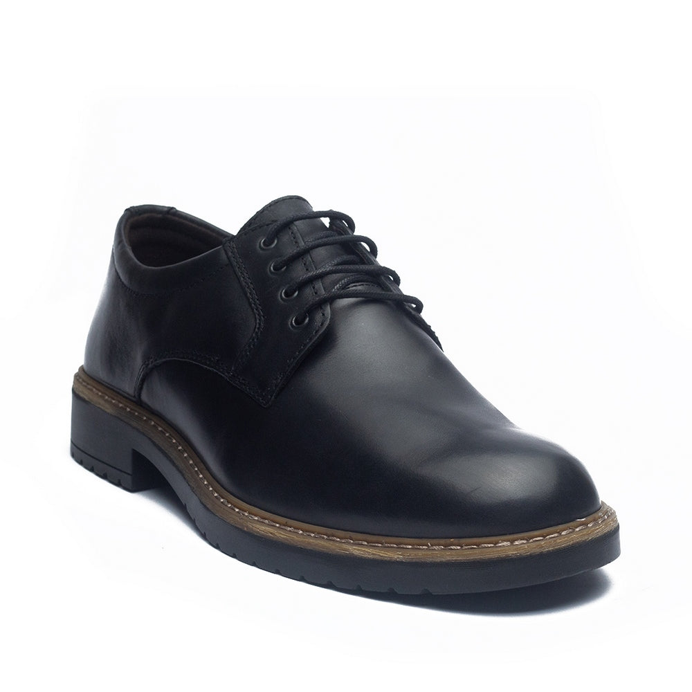 Italian Men Black Leather Shoes #4099