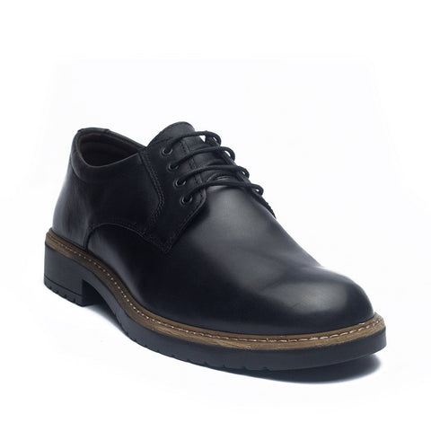 Italian Men Black Leather Shoes #4099