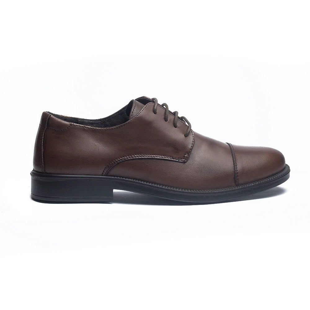Italian Men Brown Leather Shoes #4100