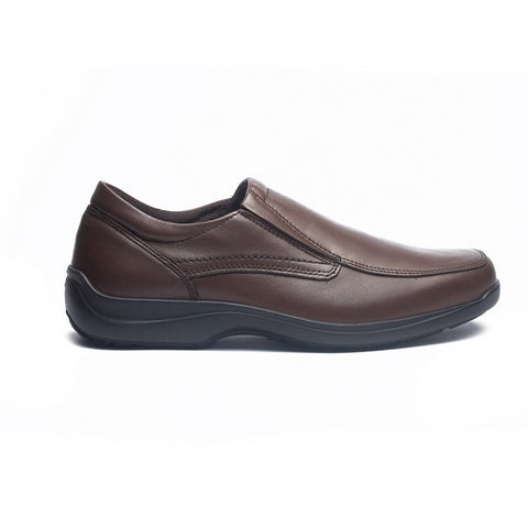 Italian Men Brown Leather Shoes #4101